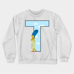 Simpsons letter Crewneck Sweatshirt